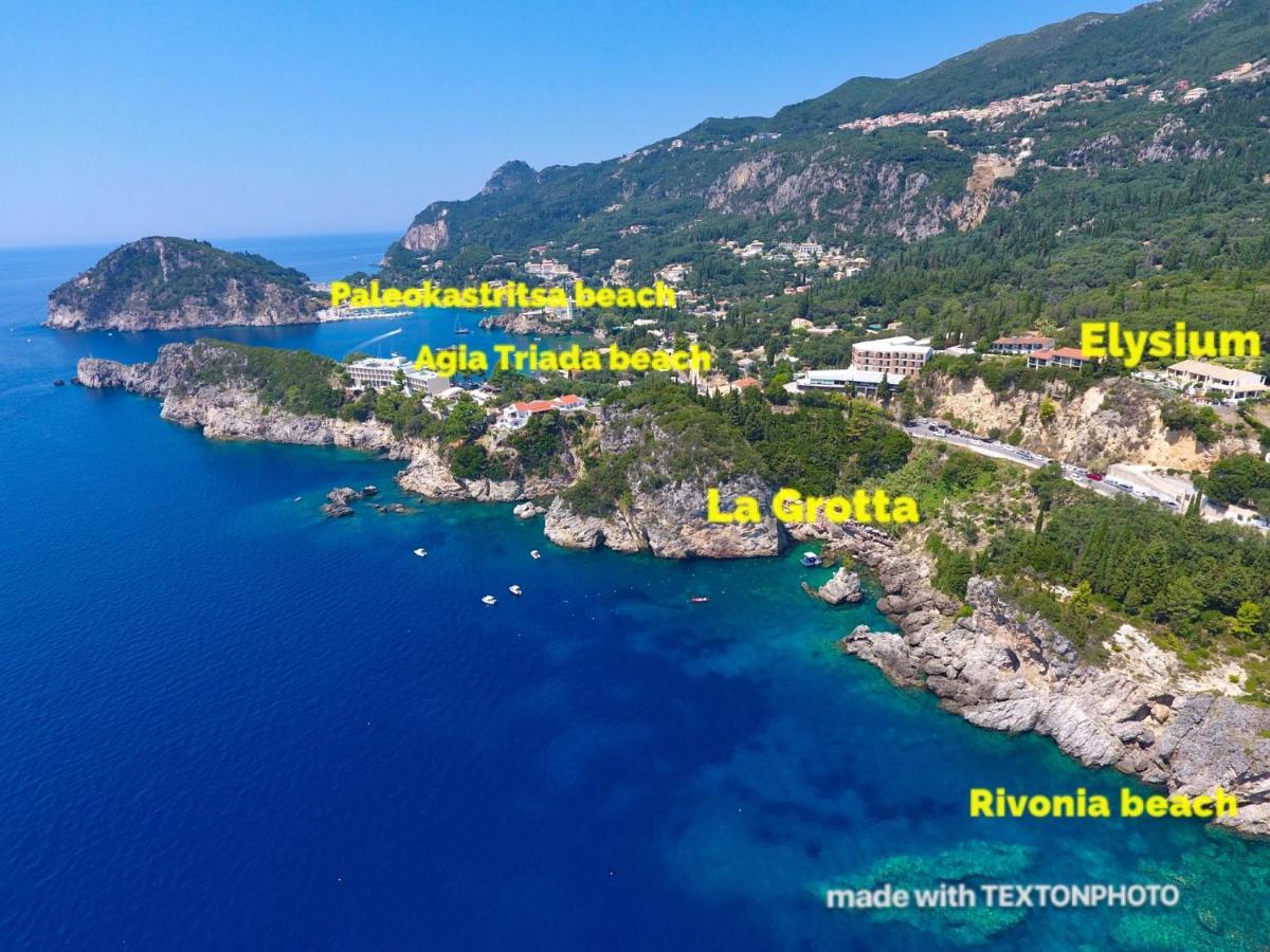 Elysium Apartments Corfu Палеокастріца Екстер'єр фото